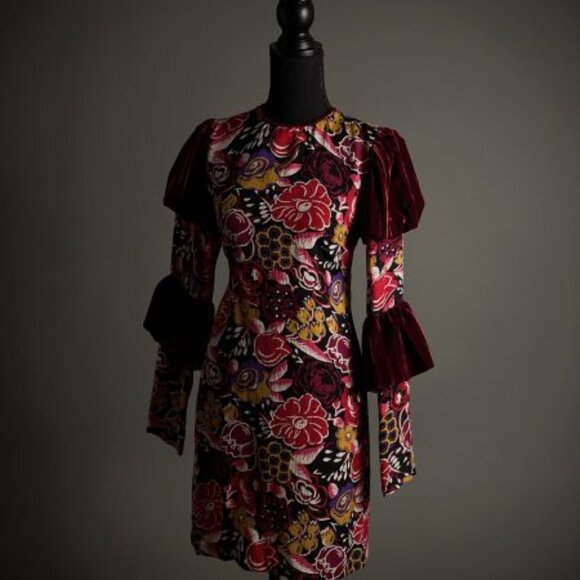 Anna Sui Red Dress - Picture 2 of 3